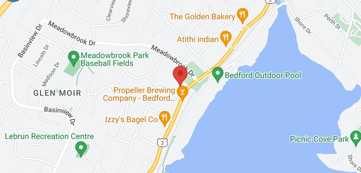 map of 1232 Bedford Highway